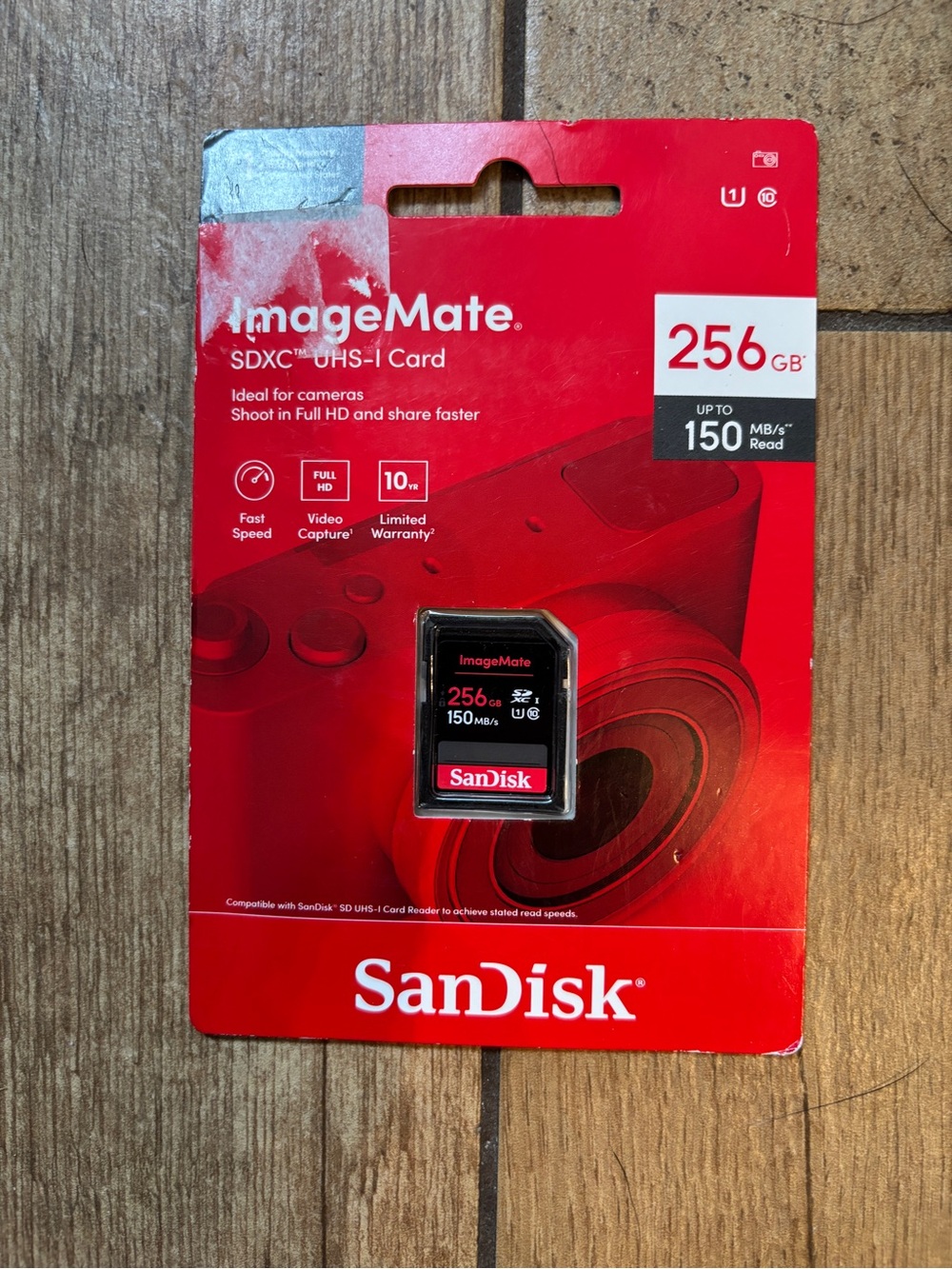 SanDisk ImageMate 256GB SDXC UHS‑I Memory Card - Red